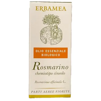 Rosmarino chemiotipo cineolo olio essenziale biologico gocce 10 ml senza glutine senza lattosio