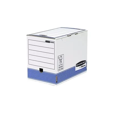 Fellowes Bankers Box Ultimate File Box 200mm A4 Fastfold Self Assembly Cartone riciclato Certificato FSC