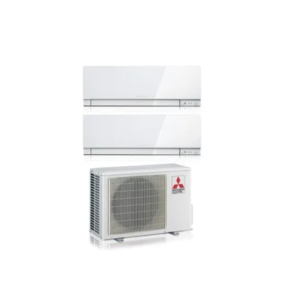 Climatizzatore Condizionatore MITSUBISHI ELECTRIC Dual Split 18+18 Serie KIRIGAMINE ZEN WHITE MSZ-EF Inverter con MXZ-3F68VF  WI-FI INTEGRATO R-32 18000+18000 A++/A+