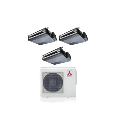 Climatizzatore Condizionatore MITSUBISHI Trial Split 9+9+18 Serie SEZ-M CANALIZZATO Inverter CANALIZZABILE Con MXZ-3F68VF WI-FI OPTIONAL 9000+9000+18000 A++/A+ R-32