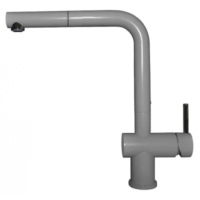 Elleci Miscelatore monocomando con canna girevole e doccetta estraibile STREAM PLUS MGKSTP48 finitura G48 cemento