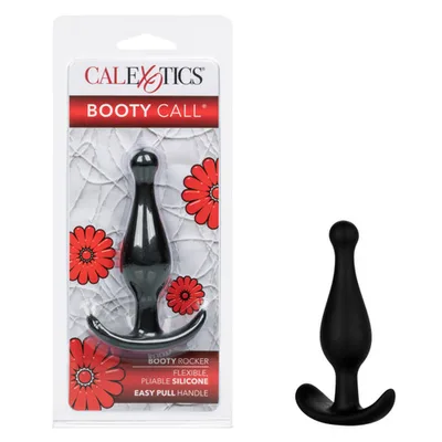 Plug anale CalExotics Booty Call Booty Rocker silicone nero 12 cm unisex