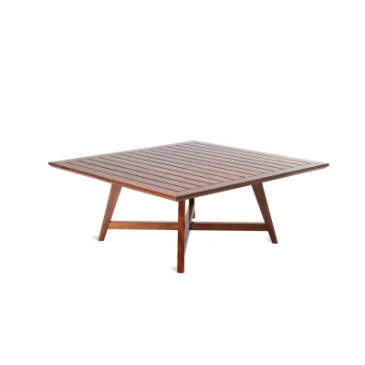 Unopiù Tavolo fisso C'EST LA VIE in mogano da 130x130 cm - IN PROMOZIONE FINO AL 6/07