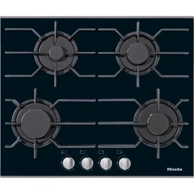 Miele Piano cottura a gas KM 3010 G finitura vetro nero da 60 cm
