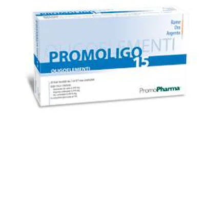 Promoligo 15 Rame Oro E Argento Oligoelementi 20 Fiale Da 2 Ml