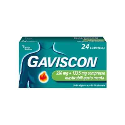 GAVISCON*24CPR MENT250+133,5MG