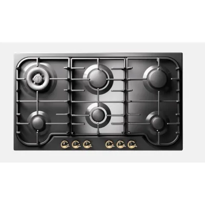Ilve Piano cottura gas Nostalgie HCB906CN in acciaio inox o smaltato da 86 cm