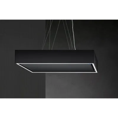 Airone Cappa a isola Bellini Evo finitura nero materico da 90 cm