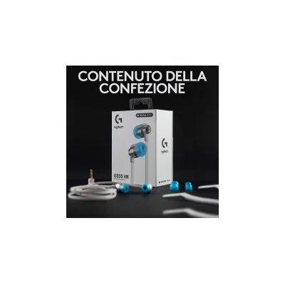 CUFFIETTE GAMING LOGITECH G333K Edizione Speciale League of Legends con microfono - Adattatore USB-C
