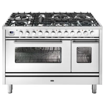Ilve Cucina P12W Professional Plus P127DWE3 doppio forno e piano cottura 7 fuochi con dual da 120 cm