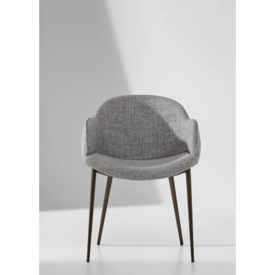 Bonaldo Sedia Miss My Way con gambe in metallo e seduta a scelta - Con braccioli