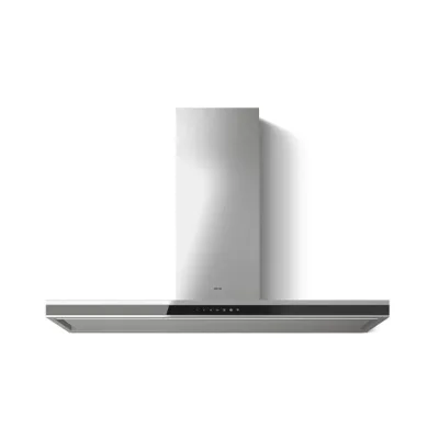 Elica Cappa aspirante a parete ELEMENT @ IXBL/A/120 PRF0196972 finitura inox/vetro nero da 120 cm
