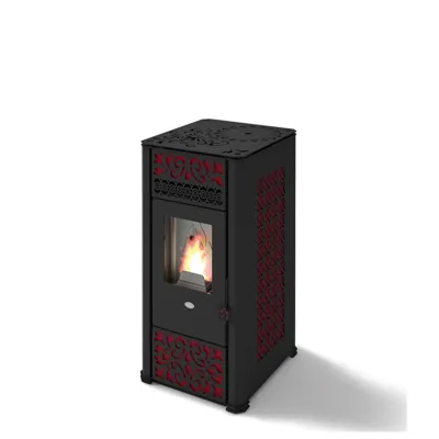 Eva Calòr Stufa a pellet LUCILLA 901670300 finitura rosso