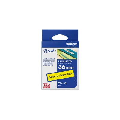 NASTRO ETICHETTE ORIGINALE LAMINATO BROTHER TZE661 TZE-661 Larghezza 36 mm x 8 metri