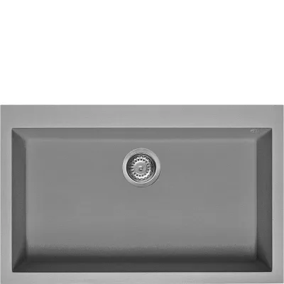 PRONTA CONSEGNA - Smeg S Lavello una vasca VZ79CT finitura cemento da 79x50 cm - Sopratop
