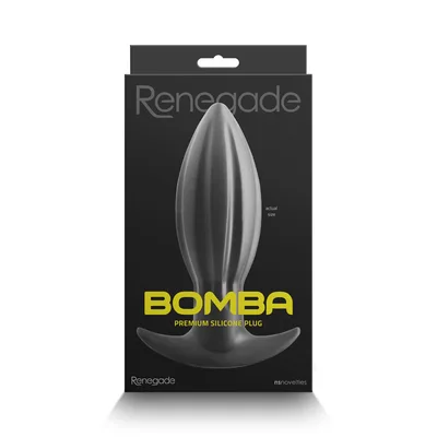 Plug anale Renegade Bomba Small 12,5 cm Ø 4 cm silicone nero