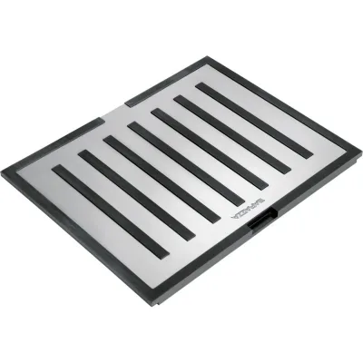 PRONTA CONSEGNA - Barazza Tagliere multiuso B_FREE 1TBF finitura inox e HPL nero da 33x41 cm
