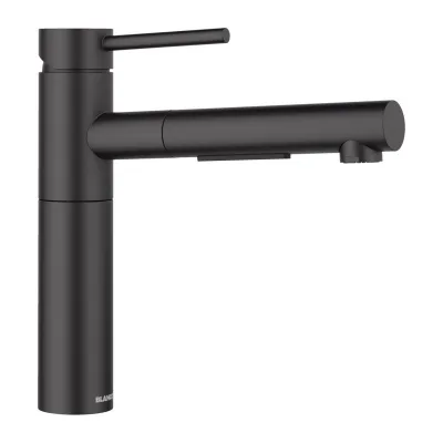 Blanco Miscelatore monocomando con doccetta estraibile ALTA-S II 1527553 finitura nero opaco