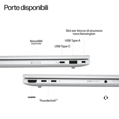 HP ELITEBOOK 8 G1i AI 5G 16" WUXGA INTEL CORE ULTRA 5 226V RAM 16GB-SSD 512GB NVMe-INTEL ARC GRAPHICS 130V-5G LTE + WI-FI 7-WIN