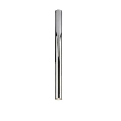 Plafoniera a sospensione cilindrica in metallo cromo, lampadina GU10, 5.5x75cm