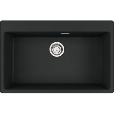 Franke Lavello una vasca Vasche Sopratop Centro MRG 610-73 FTL 114.0661.707 finitura fragranite black matt da 78x50 cm