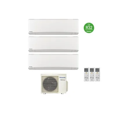 Climatizzatore Condizionatore  PANASONIC Trial split 9000+9000+9000 Btu Serie ETHEREA SILVER Inverter Con  CU-3Z52TBE WI-FI INTEGRATO 9+9+9 A+++/A+