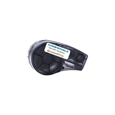 NASTRO COMPATIBILE PER ETICHETTE NYLON BRADY BMP21 M21-750-499-TB Testo nero su sfondo bianco