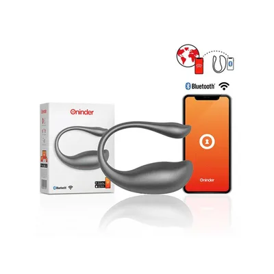 Oninder Nairobi uovo vibrante nero app bluetooth IPX7 ricaricabile silicone 55dB