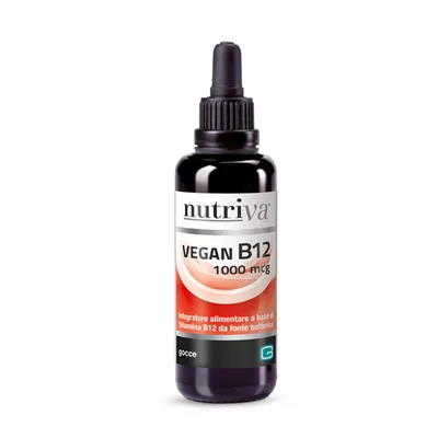 Nutriva Vegan B12 Liquido 1000 mcg Integratore Vitaminico 50 ml