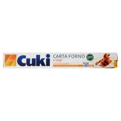 CUKI CUOCE CARTA FORNO IN FOGLI 25 FOGLI