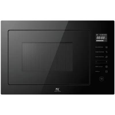 Master Kitchen Forno microonde con grill MKMW 3825 PR BK finitura vetro nero da 60 cm