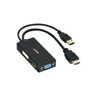 Lindy CONVERTER HDMI A DP DVI VGA 38182