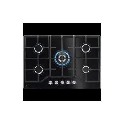 PRONTA CONSEGNA - Electrolux Piano cottura a gas KGG75362K finitura vetro nero da 74 cm