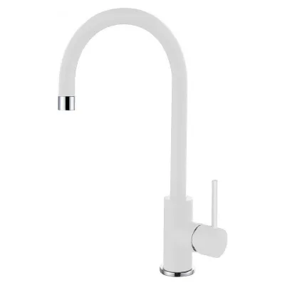 Elleci Miscelatore monocomando con canna girevole CLOUD MGKCLO68 finitura G68 bianco