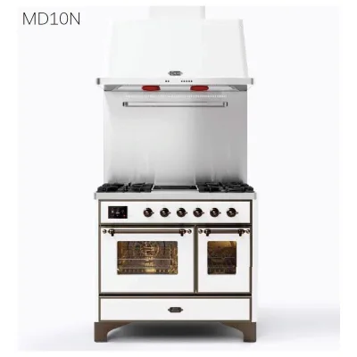 Ilve Cucina MD10N Majestic MD106DNE3 doppio forno e piano cottura 6 fuochi da 100 cm