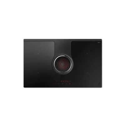 Elica Piano cottura a induzione con cappa NIKOLATESLA ONE EVO BL/A/83 PRF0196318 in vetro nero da 83 cm