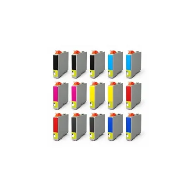 MULTIPACK 15 CARTUCCE COMPATIBILI EPSON STYLUS R800 T0541-T0544, T0547-T0549