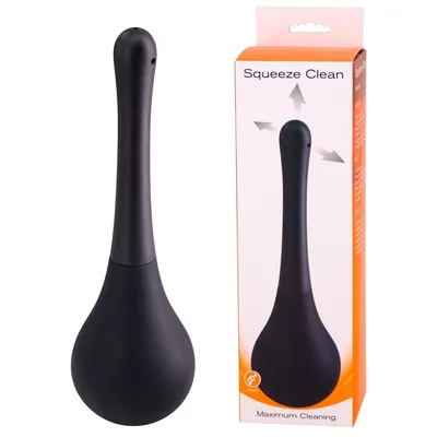 Seven Creations Squeeze Clean Doccia Anale 190 ml Nera Clistere Igiene Intima
