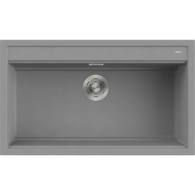 Elleci Lavello una vasca BEST 360 LGB36048 finitura composito G48 cemento da 86x51 cm