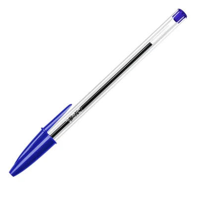 50 Penne a sfera Bic Cristal Blu punta media 1,0mm