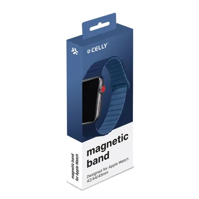 CELLY APPLE WATCH 42/44/45 MAGNETIC BAND WBANDMAGBLLB