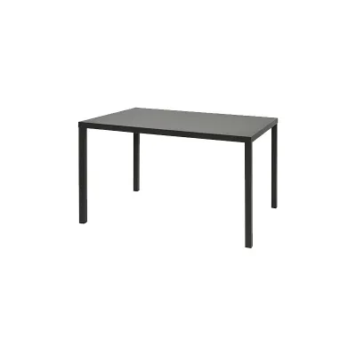 RD Italia Tavolo fisso impilabile DORIO con struttura e piano in acciaio da 120x80 cm