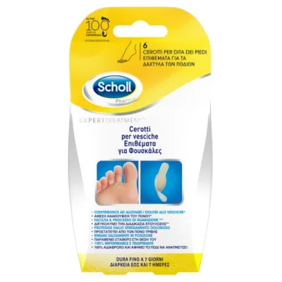SCHOLL CEROTTI VESCICHE DITA PIEDI 6 PEZZI
