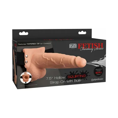 Strap-on Pipedream Fetish Fantasy Squirting Hollow 19,1 cm Ø 3,2 cm con harness