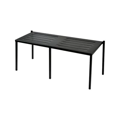 RD Italia Panca impilabile DORIO con struttura e seduta in acciaio da 107x39 cm