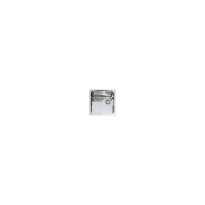 Alpes Vasca semifilo VF 446-D in acciaio inox da 46x46 cm