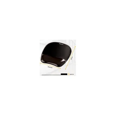 FELLOWES LEONARDI MOUSEPAD GELCRYSTALS SUPP POLSO NER 9112101