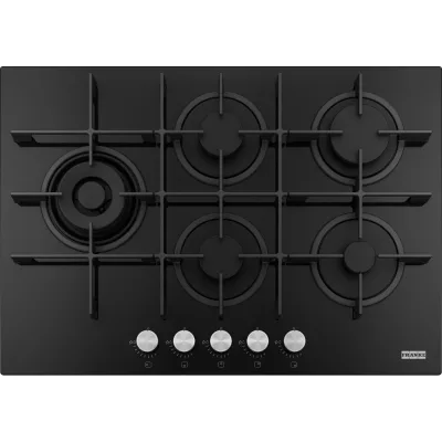 PRONTA CONSEGNA - Franke: Piano cottura a gas Maris 750 FHMA 755 4G DCL C 106.0734.777 in cristallo nero da 73 cm