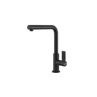 Foster Miscelatore monocomando con canna girevole ed estraibile 8498 626 finitura ottone matt black