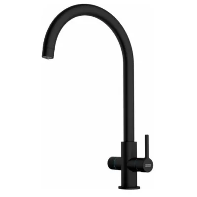 Franke: Miscelatore bicomando Lina Clear Water 2.0 120.0730.807 finitura black matt